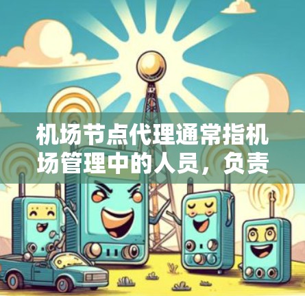 机场节点代理通常指机场管理中的人员，负责处理与机场运营相关的事务和安排。这些代理可能包括机场服务部门的员工，负责处理如航班安排、候机服务、交通协调等