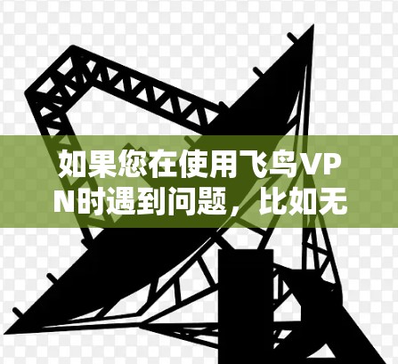 如果您在使用飞鸟VPN时遇到问题，比如无法连接或视频播放失败，可以按照以下步骤进行检查和修复
