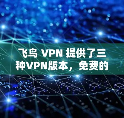 飞鸟 VPN 提供了三种VPN版本，免费的飞鸟 VPN 1 和付费的飞鸟 VPN 2 和 3。以下是详细的分析和推荐