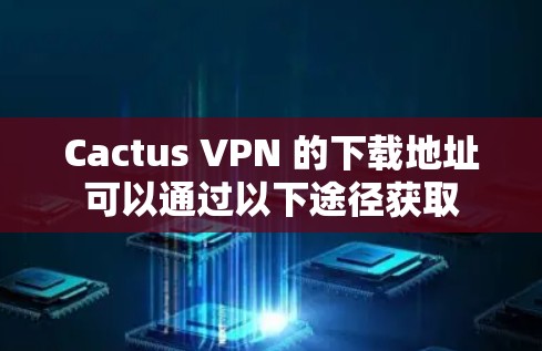 Cactus VPN 的下载地址可以通过以下途径获取