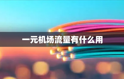 一元机场流量有什么用