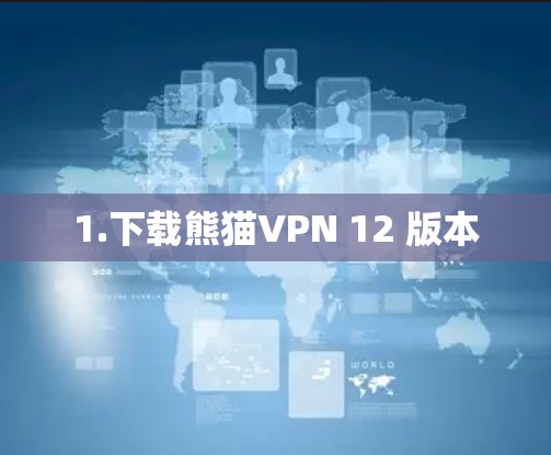1.下载熊猫VPN 12 版本