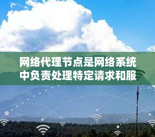 网络代理节点是网络系统中负责处理特定请求和服务请求的中间节点。以下是关于网络代理节点的详细分析