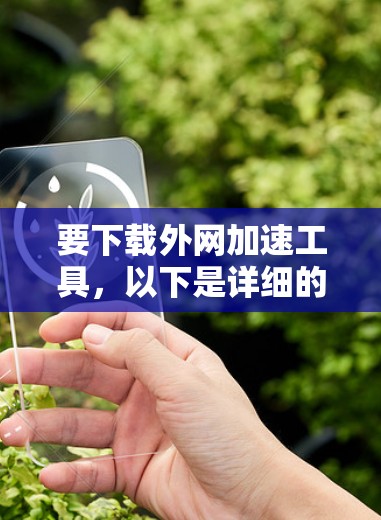 要下载外网加速工具，以下是详细的步骤和建议，帮助你选择最适合你的工具