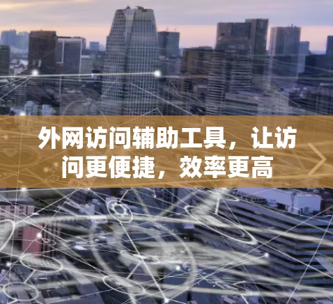外网访问辅助工具，让访问更便捷，效率更高