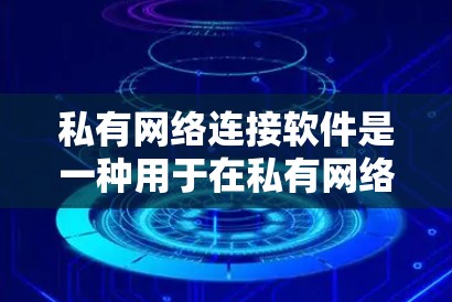 私有网络连接软件是一种用于在私有网络中连接设备或数据的软件，旨在为私有网络提供高效和安全的连接功能。以下是对该主题的详细总结